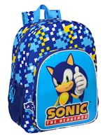 Mochila Safta De 33cm Adaptable A Carro Sonic Speed