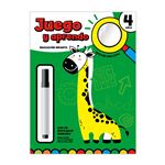 Juego Y Aprendo 4 Años Con Lupa Y Rotulador Borrable