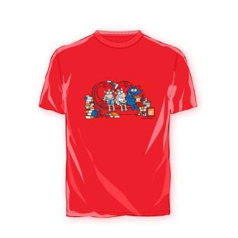 Camiseta Kukuxumusu Reader roja niño 8-9 años