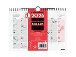 Calendario Pared Escribir Finocam Neutro Ene-dic 2026 S - 210x150 Mm Mes Vista Español