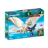 Set de juego Playmobil Furia Diurna y bebé dragón con niños