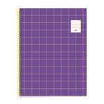 Cuaderno Miquelrius A4 Cuadrículado 100h 70g 4 Bandas Colores Rider Púrpura