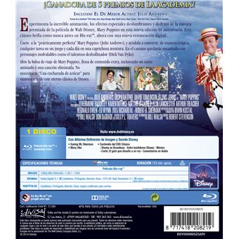 Mary Poppins (Edición 50º aniversario - Formato Blu-Ray)
