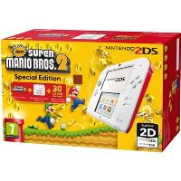 Consola Nintendo 2DS Blanco/Rojo + New Super Mario Bros 2