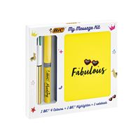 Set de libreta Bic con boli y marcador – Varios modelos