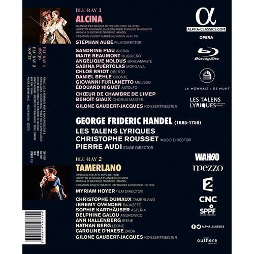 Haendel - Alcina & Tamerlano - 2 Blu-Ray