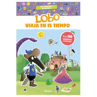 Lobo viaja en el tiempo-mis primeras pegatinas