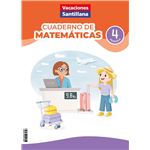 Vacaciones Santillana 4º Primaria Cuaderno de matemáticas 2026 
