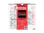 Calendario Pared Escribir Finocam Neutro Ene-dic 2026 M - 265x245 Mm Mes Vista Español
