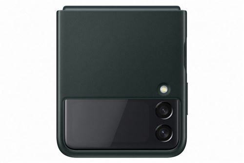 Funda de piel Samsung Leather Cover Verde para Galaxy Z Flip3