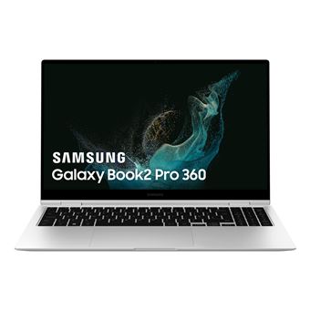Convertible 2 en 1 Samsung Galaxy Book2 Pro 360 Intel i7-1260P/16/512/Xe/W11+/15,6'' FHD EVO Plata