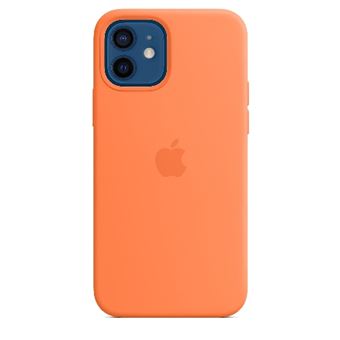 Funda de silicona Apple con MagSafe Naranja kumquat para iPhone 12/12 Pro