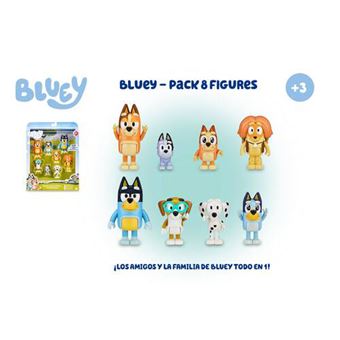 Pack De 8 Figuras Bluey Y Sus Amigos - Jugueteria Aventura