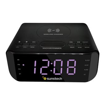 Radio despertador Sunstech FRD50 Negro
