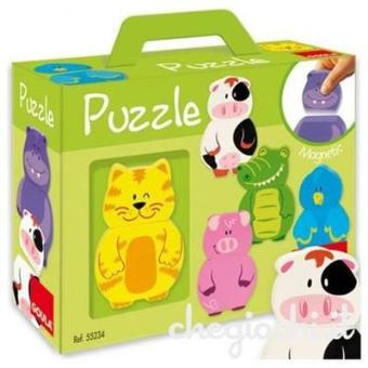 puzzle magnetico animales