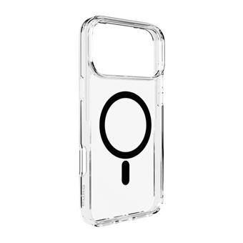 Funda de Silicona TPU+PC con MagSafe Puro Lite Mag Transparente y negro para iPhone 17 Pro