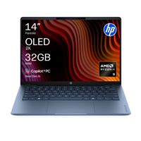 Ordenador portátil HP OmniBook 5 Laptop Next Gen AI 14-hm0008ns Copilot+ PC, AMD Ryzen AI 9, 32GB RAM, 1TB SSD, AMD Radeon 880M, Windows 11 Home, 14" 2K OLED, Azul
