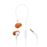 Auriculares deportivos JBL Endurance Run 3 Mini Jack 3.5mm Blanco y Naranja