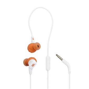 Auriculares deportivos JBL Endurance Run 3 Mini Jack 3.5mm Blanco y Naranja