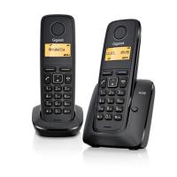 Gigaset Teléfono DECT Inalámbrico A120 Negro DUO