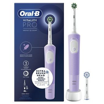 Cepillo eléctrico Oral-B Vitality Pro Lila + 2 recambios - Comprar en Fnac