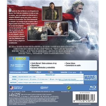 Thor 2: El mundo oscuro (Formato Blu-Ray)