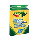Caja 12 Rotuladores Crayola Súper Tips Lavables
