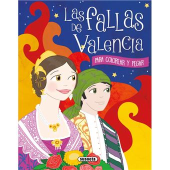 Las Fallas de Valencia para colorear y pegar