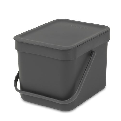 Cubo De Basura Brabantia Sort & Go 6 L Negro