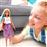 Barbie Fashionista con mechas azules y falda estampada Mattel_1