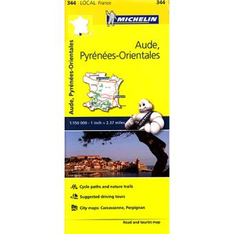 Mapa Local Michelin: Aude, Pyrénées-Orientales