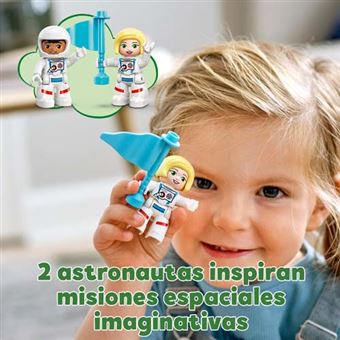  LEGO DUPLO Town Space Shuttle Mission Rocket Toy 10944, juego  para niños preescolares de 2 a 4 años con figuras de astronauta : Juguetes  y Juegos