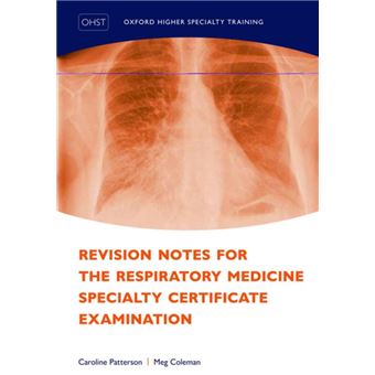 Revision Notes for the Respiratory Medicine Specialty Certificate Examination - 1
