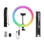 Pack Anillo LED 12" T'nb Influence en color blanco y luz RGB con trípode para estudio