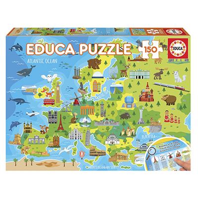 Puzzle Educa Mapa de Europa 150 piezas - Otros rompecabezas - Comprar ...
