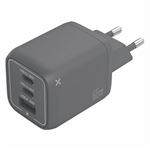 Cargador compacto de pared WeFix Pro GaN 65W 2x USB-C + USB-A Gris