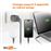 Cargador compacto de pared WeFix Pro GaN 65W 2x USB-C + USB-A Gris