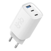 Cargador T'nB GAN 3 x USB 65W Blanco