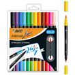 12 Rotuladores de Lettering colores pastel y classic, de doble punta fina y  pincel BIC Intensity · BIC · El Corte Inglés