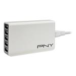 Cargador de red PNY AC-WEU01 Blanco para 5 USB