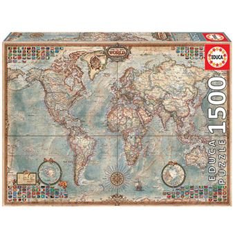 Puzzle Educa El Mundo, Mapa Político 1500 piezas - Otros rompecabezas - en Fnac