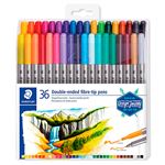 36 Rotuladores Doble Punta Staedtler Colores Surtidos