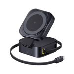 Cargador inalámbrico Baseus Picogo 2-in-1 MagSafe Qi2 67W Negro
