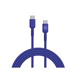 Cable Muvit for change USB-C/USB-C 1,2m Azul