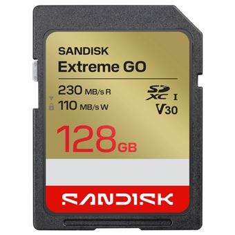 Tarjeta de memoria SD SanDisk Extreme GO 128GB