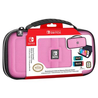 Funda rígida para Nintendo Switch y accesorios Rosa - Estuches y  protectores gaming - Los mejores precios