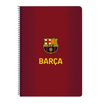 Classeur Officiel FC Barcelone 2025/26 - 4 Anneaux 35 Mm Avec 100 Feuilles A4 - Pour école, Collège, Lycée - Rigide Et Résistant
