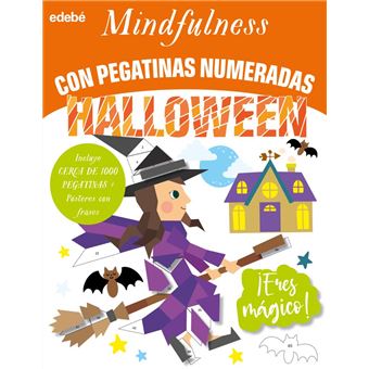 Mindfulness Con Pegatinas Numeradas: Halloween