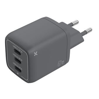 Cargador compacto de pared WeFix Pro GaN 67W USB-C Gris