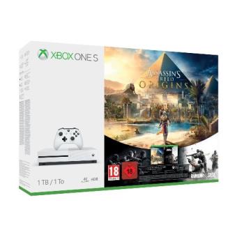 Consola Xbox One S 1TB Assassin's Creed Origins + Tom Clancy’s Rainbow Six Siege